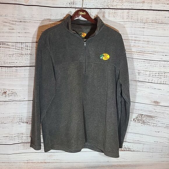 1611 - Bass Pro Shops Grey Fleece Pullover XL - Picture 1 of 3
